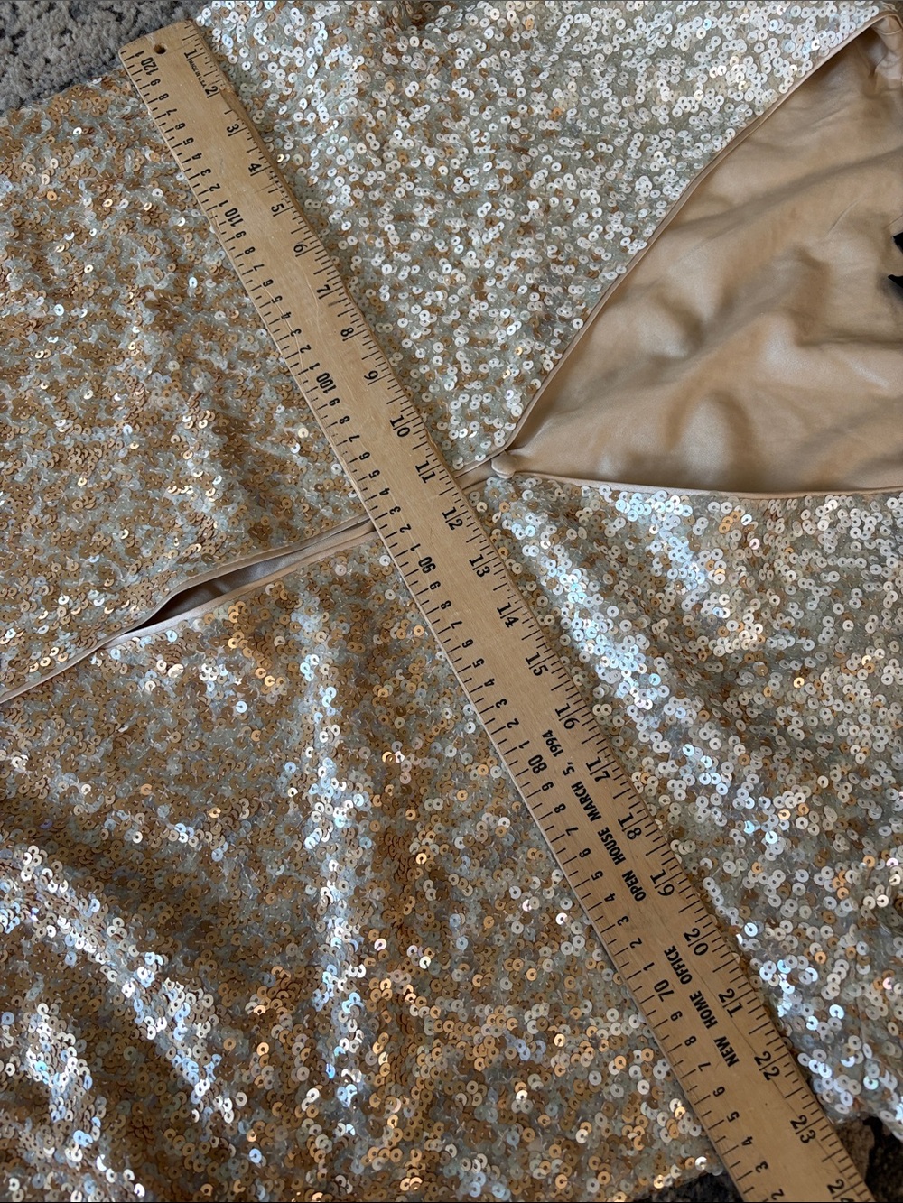 St. John Couture Long Sequin silk Evening Jacket SZ xl - Picture 9 of 10